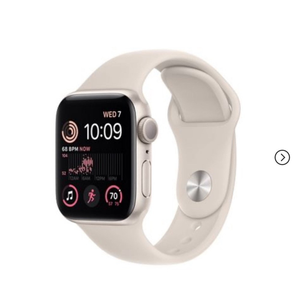 Apple Watch - Starlight Aluminum Case Starlight Sport Band